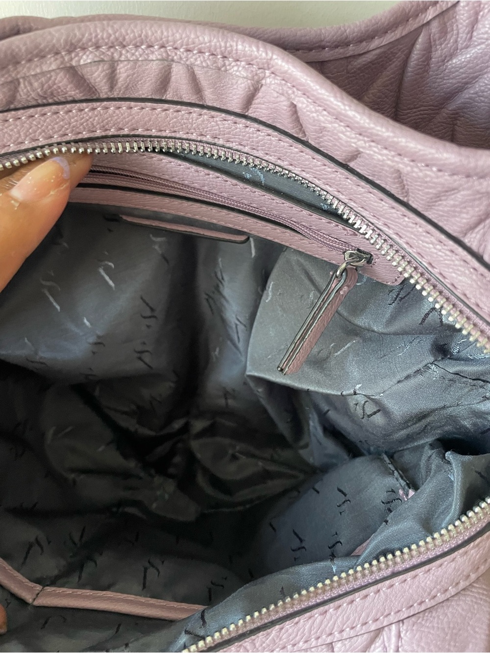 Simply Vera Vera Wang Lavender Quilted Shoulder Bag - Picture 5 of 9